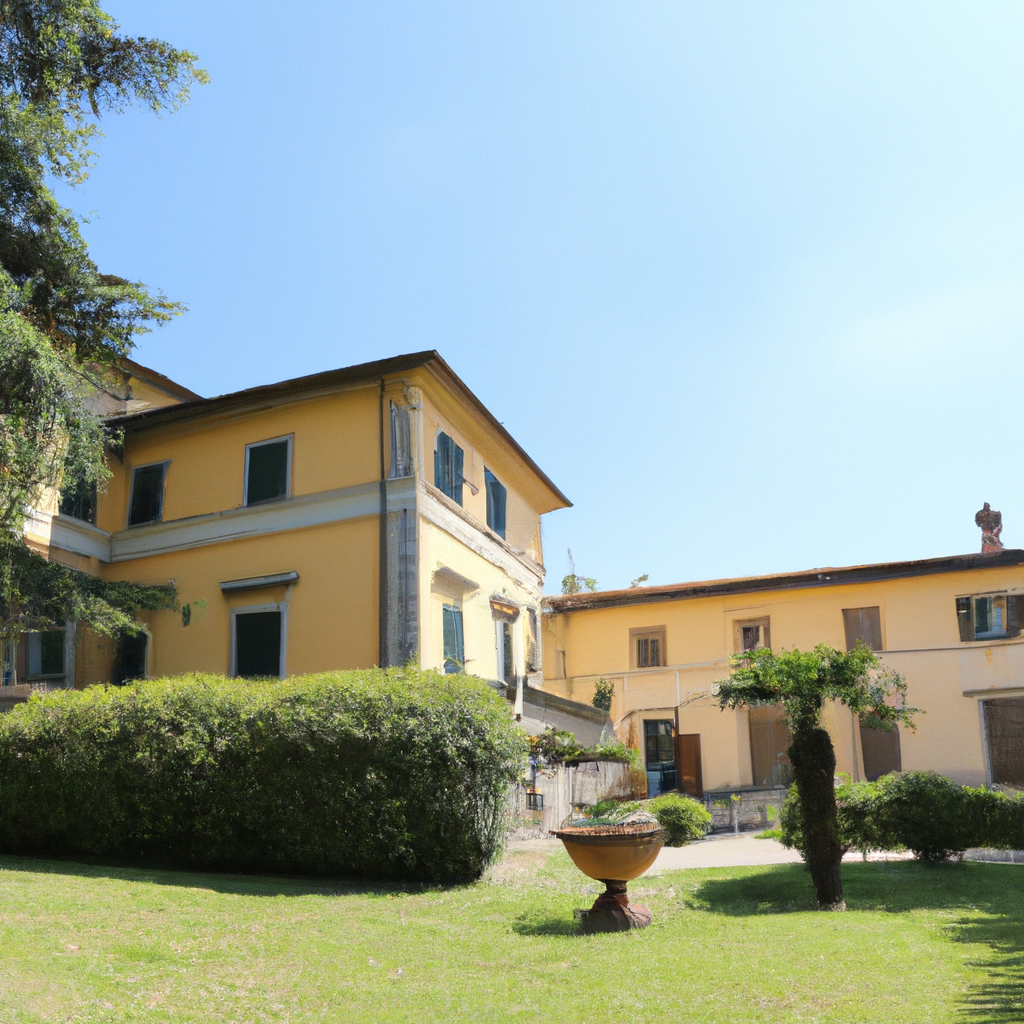 Antica villa toscana con giardino all'italiana